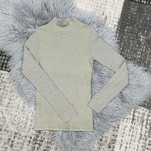 Caramel London Forgo T-Shirt Lemon-Chocolate Stripe Size 12Y NWT